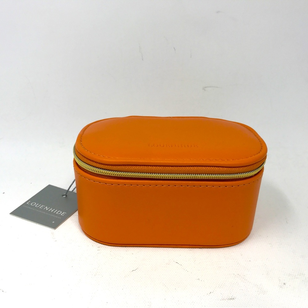 Louenhide Travel Jewellery Case, Travel Size - Orange/Light Gold